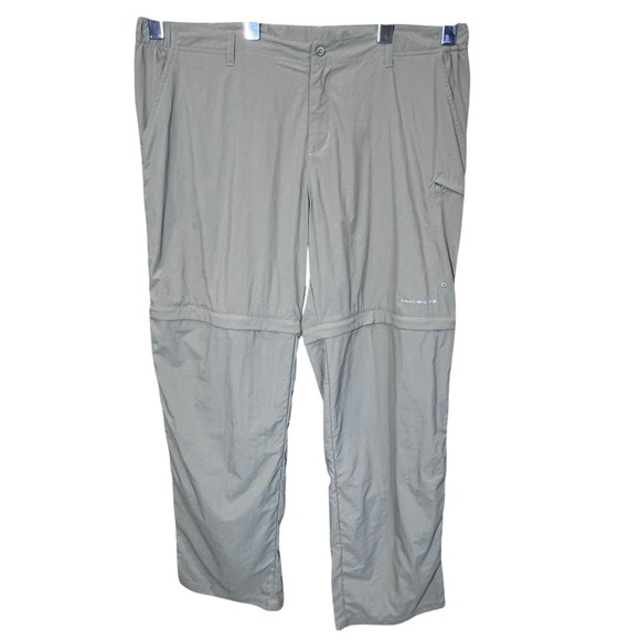 Columbia PFG Convertible Hiking Pants Fishing Outdoor Mens Beige Size XL - Picture 1 of 16